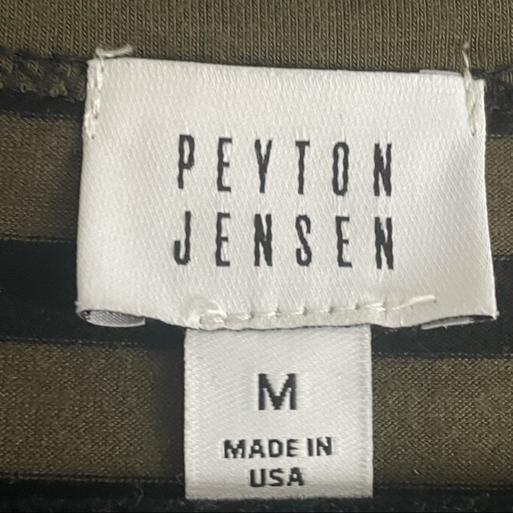 LIKE NEW Green/Black Striped Tunic Jersey Tank - Picture 7 of 8